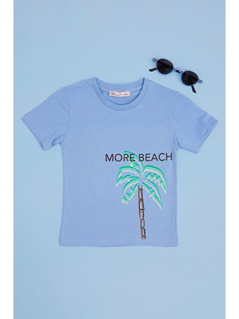 Fullamoda More Beach Baskılı Erkek Çocuk Tişört