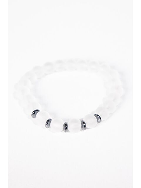 TUDORS Doğal Taş Şeffaf Erkek Bileklik