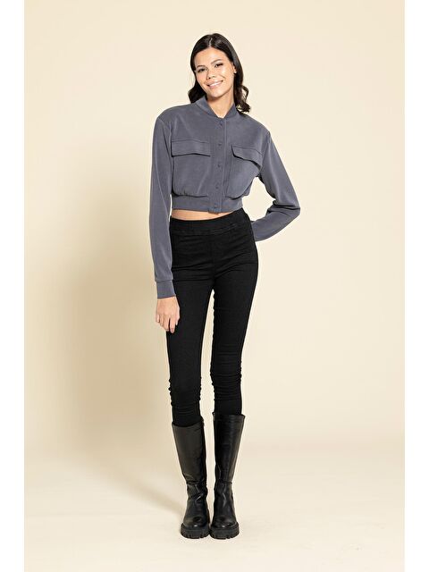 For You Moda Cupra Kumaş Bomber Ceket - S000331912-29666