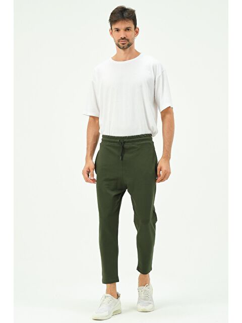 C&City Erkek Bol Kesim Düz Paça Eşofman Altı 785 Haki - S000220993-18547