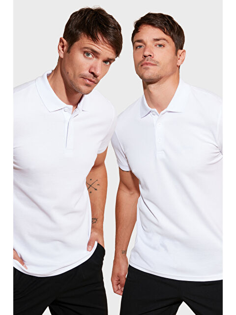 Buratti Okul Kıyafeti Pamuk Regular Fit Düğmeli 2'li Paket Polo Yaka %100 Pamuk Tişört 5902127S2 - S000436829-20903