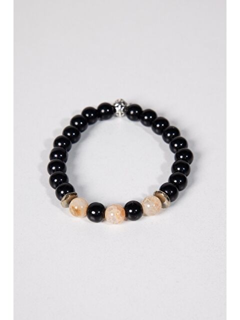 TUDORS Doğaltaş Siyah UniSex Bileklik - S000113985-19351