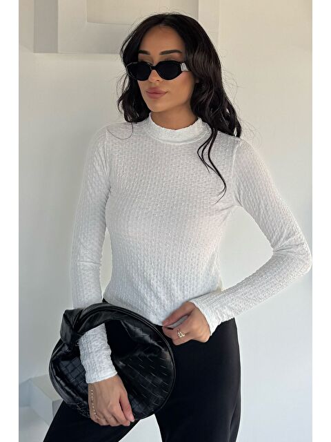 Gülseli Kadın Dik Yaka Basic Bluz - S000469736-19966