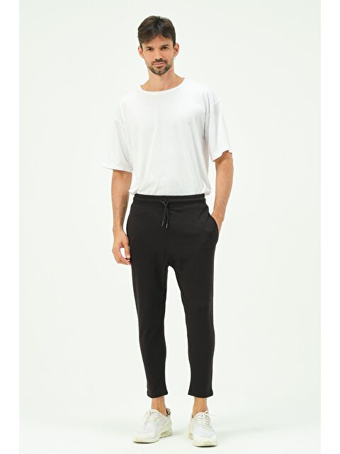 C&City Erkek Bol Kesim Düz Paça Eşofman Altı 785 Siyah - S000220993-19351