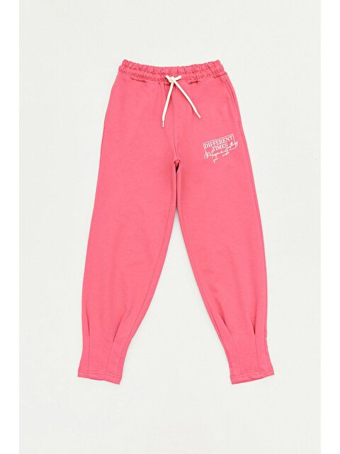 Fullamoda Baskılı Beli Bağcıklı Kız Çocuk Eşofman Altı - S000133953-20028