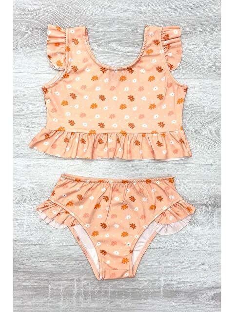 Modanino Kız Çocuk Fırfırlı Mayo Takımı 2-10 Yaş 12221 - S000378522-29705