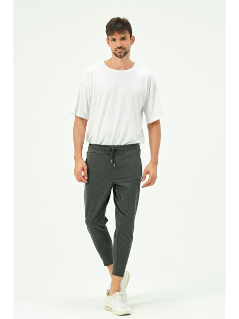 C&City Erkek Fermuarlı Paça Arka Cepli Eşofman Altı 782 Antrasit - S000220996-29666