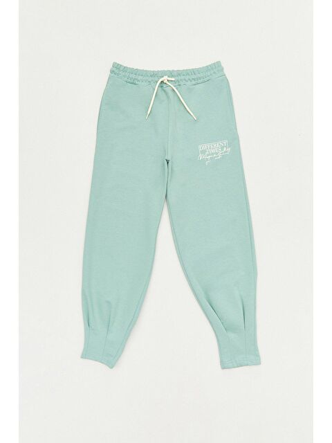 Fullamoda Baskılı Beli Bağcıklı Kız Çocuk Eşofman Altı - S000133953-20054