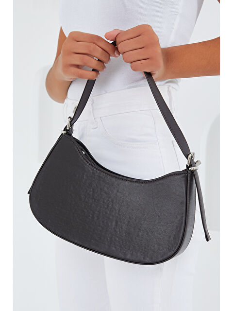 Bigdart Kadın Kahverengi Düz Baget Çanta 010167 - S000177119-19413