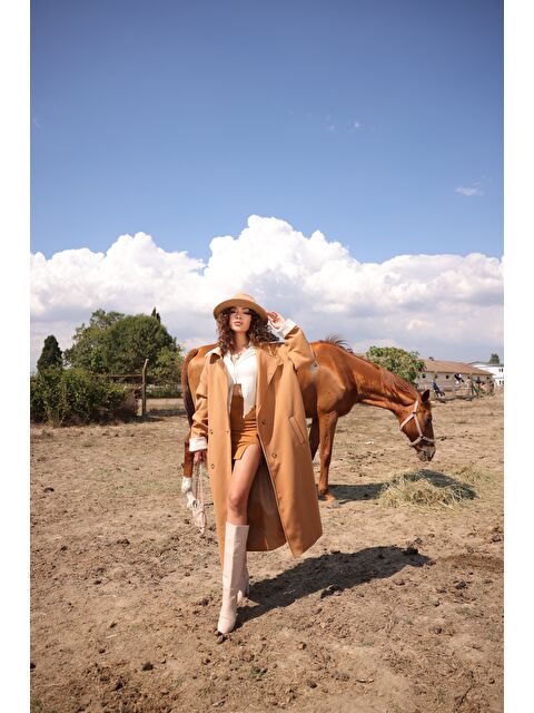 Comstar Kadın Kruvaze Yaka Kaban - S000283522-14955