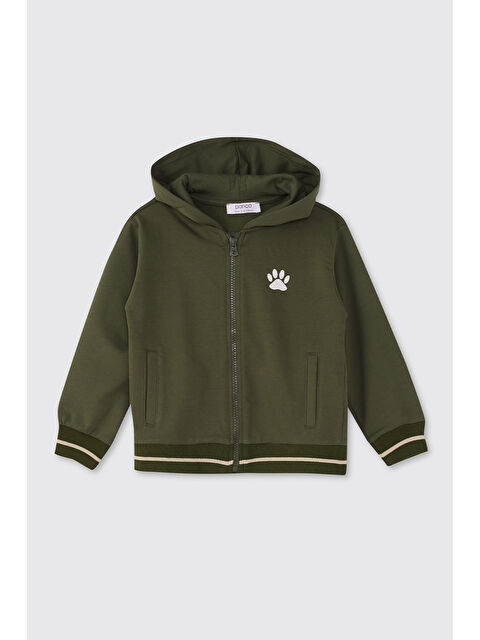 Panço Erkek Bebek Fermuarlı Haki Sweatshirt - S000514297-18547