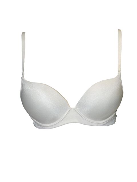 Kompedan 2 Beden Büyük Gösteren Çift Destekli Dolgulu Mikro Kaplı Sihirli Sütyen | Ekru 7033 - S000242449-19965