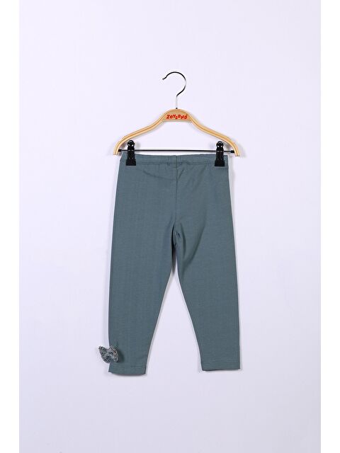 Mi·ni·ni·o Kız Çocuk Yeşil Paçası Fiyonk Detaylı Tayt (2-7Yaş) - S000367342-18194