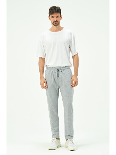 C&City Erkek Düz Paça Yandan Cepli Eşofman Altı 780 Gri - S000220998-20600