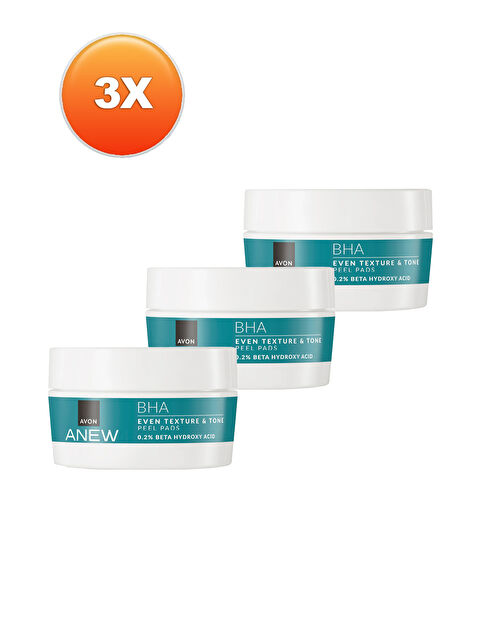 AVON Anew BHA Cilt Tonu Görünümünü Düzgünleştiren Peeling Etkili Pedler 30 pcs. Üçlü Set - S000287788-10231
