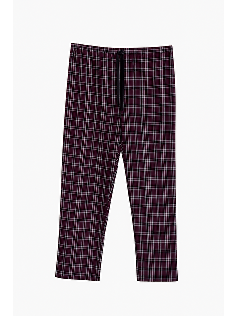 Formo Erkek Ekose %100 Pamuk Yüksek Kalite Rahat  Büyük Beden Pijama Altı - S000330137-19951