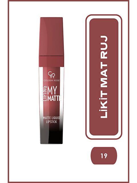 GOLDEN ROSE Liping My Matte - 19 - Likit Mat Ruj - S000374545-20624