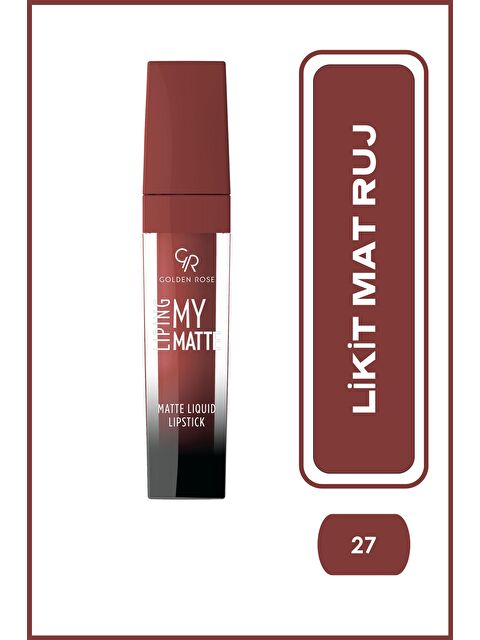GOLDEN ROSE Liping My Matte - 27 - Likit Mat Ruj - S000374549-20624