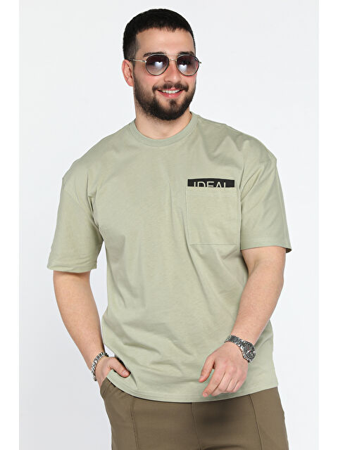 Mishar İtalia Erkek Tek Cepli Bisiklet Yaka Baskılı Tişört - S000361343-18547