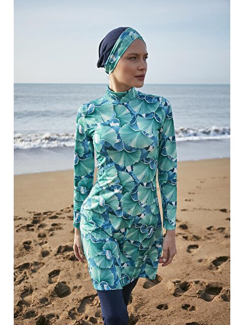 Remsa Mayo Tasarım Tam Kapalı Tesettür Mayo Hawaii R039 - S000107027-29672