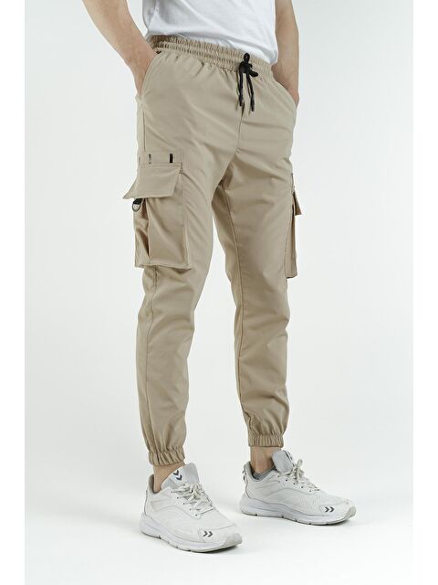 Oksit Slim Fit Kort Paraşüt Kargo Cepli Erkek Eşofman Alt - S000124704-25636