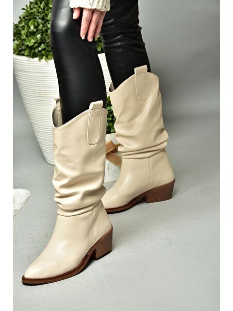Fox Shoes R2800805 Bej Kadın Çizme - S000081065-19928