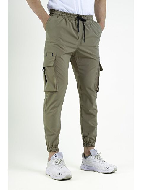 Oksit Slim Fit Kort Paraşüt Kargo Cepli Erkek Eşofman Alt - S000124704-18194