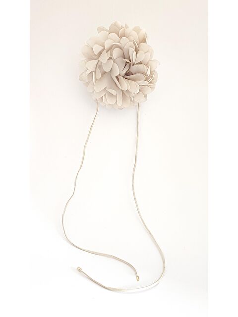 New Obsessions Saten Kumaş Büyük Çiçek Choker Kolye - S000145005-19966
