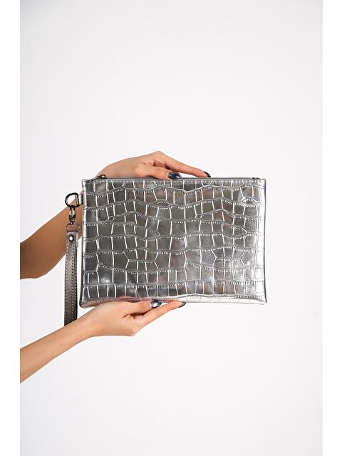 Capone Outfitters Rugan Kroko Desenli Paris 221 Kadın Clutch Çanta - S000176909-18105