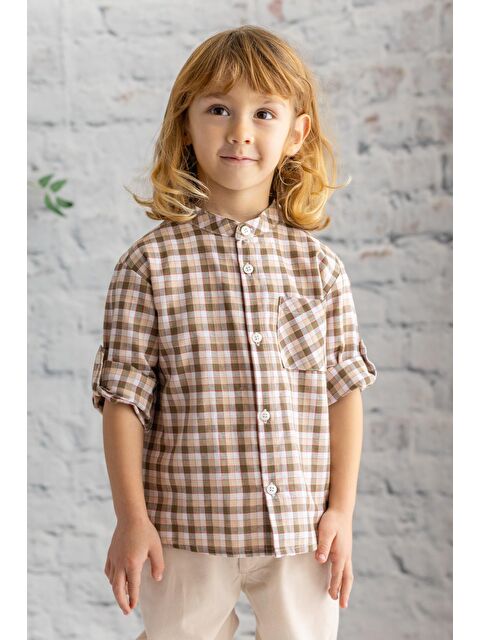 ZEYLAND Erkek Çocuk Kareli Hakim Yaka Gömlek - S000316409-19928