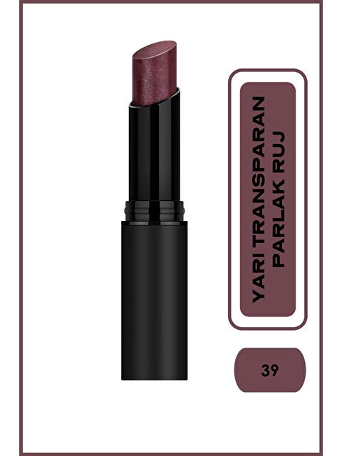 GOLDEN ROSE Sheer Shine Stylo Lipstick - 39 - Yarı Transparan Parlak Ruj - S000374573-20038