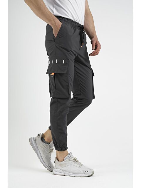 Oksit Slim Fit Kort Paraşüt Kargo Cepli Erkek Eşofman Alt - S000124704-33408