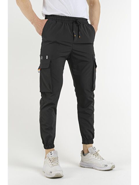 Oksit Slim Fit Kort Paraşüt Kargo Cepli Erkek Eşofman Alt - S000124704-19351