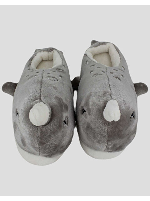 Chirpy DOLPN- Yunus Balığı Figürlü Krem Kadın Ev içi Ayakkabı - S000266963-19966