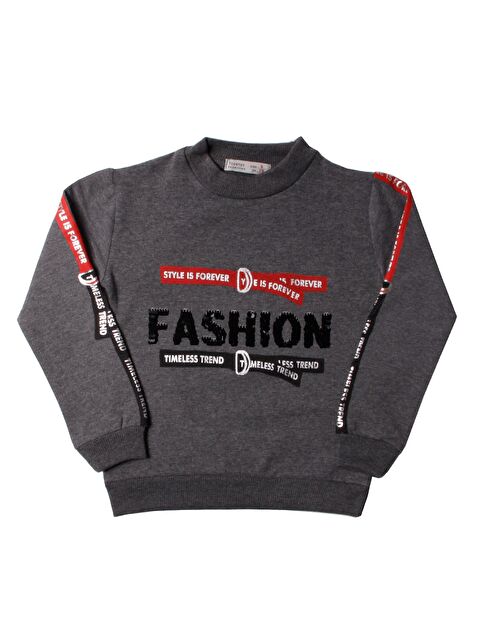 Toontoykids Kız Çocuk Şeritli Pullu Fashion Nakış Sweatshirt - S000254802-29666