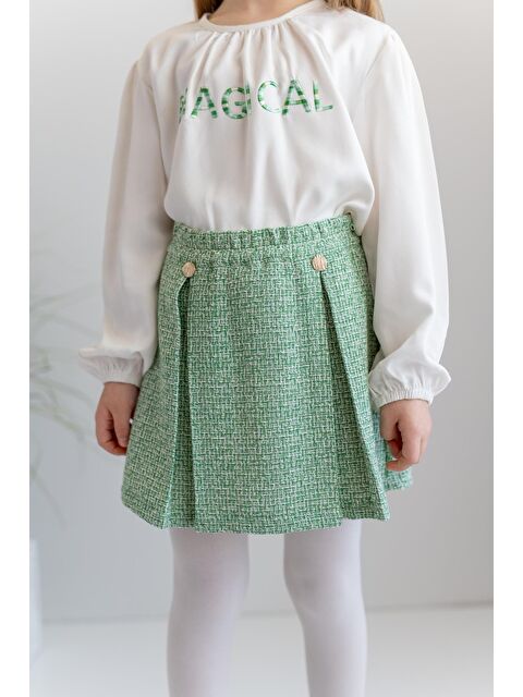 ZEYLAND Kız Çocuk Pileli Tüvit Etek - S000315334-18194