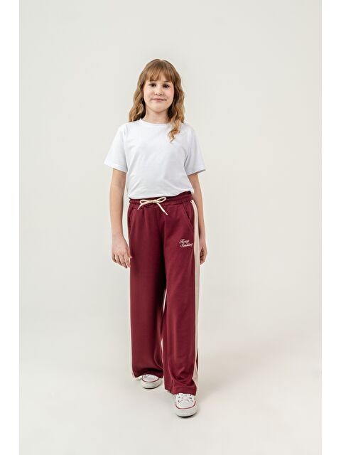 Mışıl Kids Keep Smiling Nakışlı Yanlar Garnili Kız Çocuk Eşofman Altı - S000527794-19951