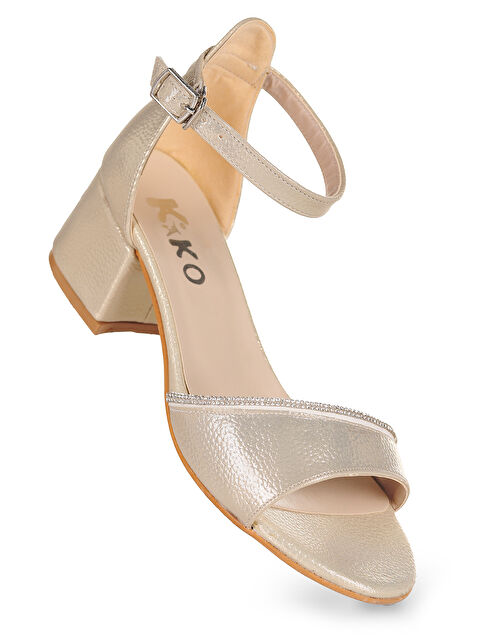 Kiko Kids Elos Vakko Günlük Kız Çocuk 4 Cm Topuklu Sandalet Ayakkabı - S000291764-20076