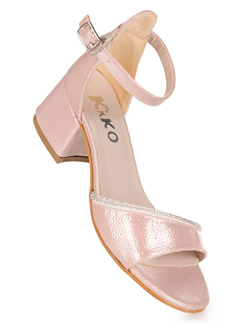Kiko Kids Elos Vakko Günlük Kız Çocuk 4 Cm Topuklu Sandalet Ayakkabı - S000291764-23490
