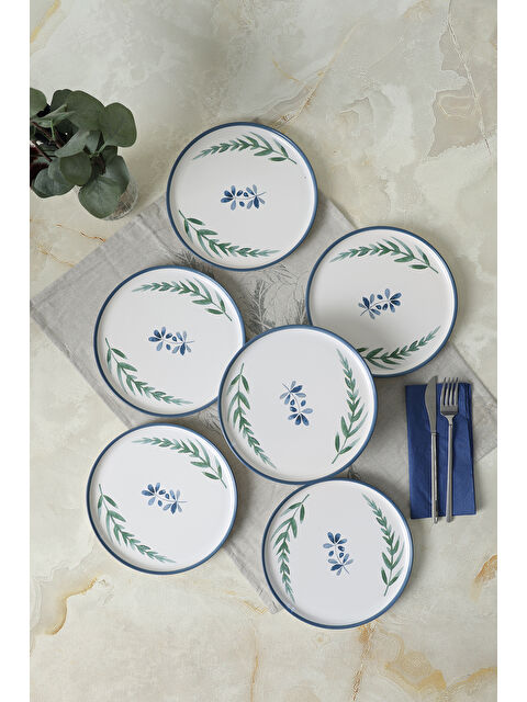 Keramika Daphne Nordic Pasta Tabağı 22 Cm 6 Adet - S000383615-23173