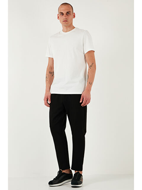 Buratti Pamuklu Regular Fit Yüksek Bel Düz Paça Çimalı %100 Pamuk Jogger Pantolon 5908058 - S000372912-19351