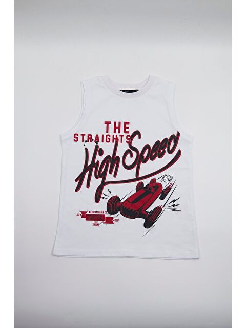 Chandraswear Erkek Çocuk Kolsuz Tshirt Beyaz - Tara - S000212783-20063