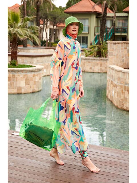 Marina Desenli Pareo Kaftan P2409 - S000208288-7152