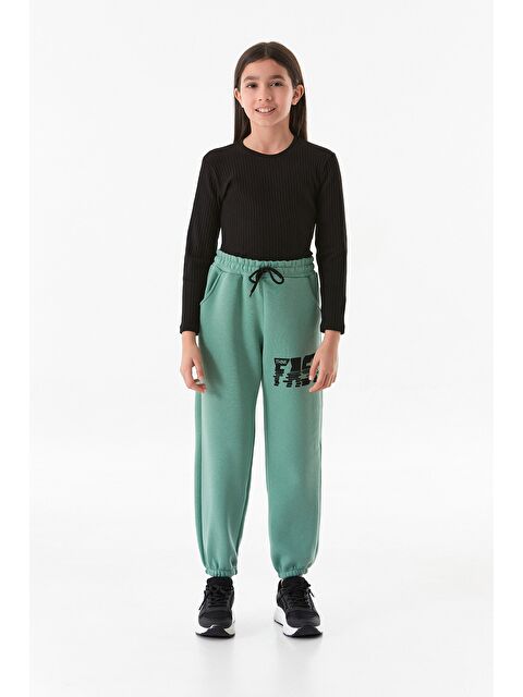 Fullamoda 3 İplik Fast Yazı Baskılı Jogger Unisex Çocuk Eşofman Altı - S000325644-20054