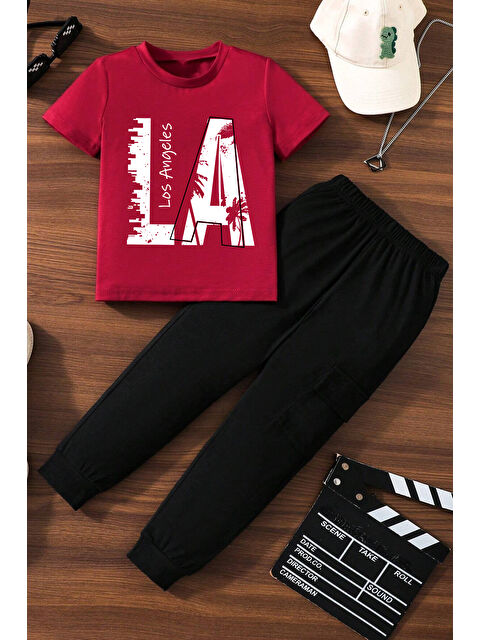 uyguntarz Çocuk Los Angles Alt - Üst Eşofman Takımı - S000291455-20045