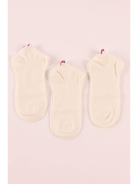 Katia And Bony 3'lü Çocuk Paket Super Bambu Step Çorap Beyaz - S000156277-20063