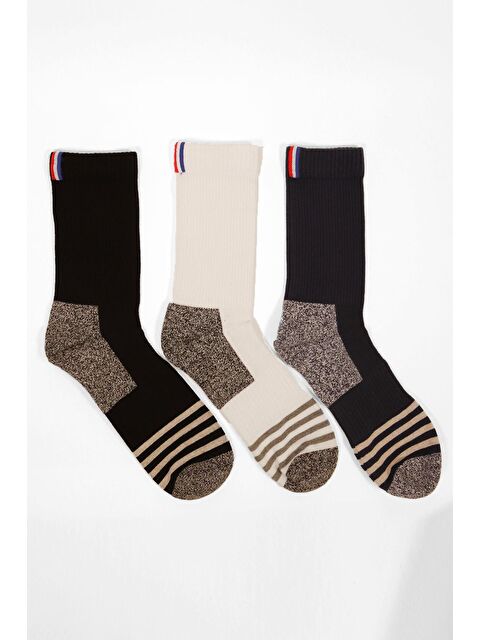 Katia And Bony 3 lü Paket Shaftless Golf Soket Çorap Siyah/Beyaz/Lacivert - S000156278-37660