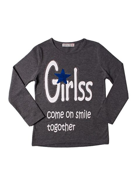 Toontoykids Kız Çocuk Tişört Girls Taşlı Sweatshirt - S000255967-29666