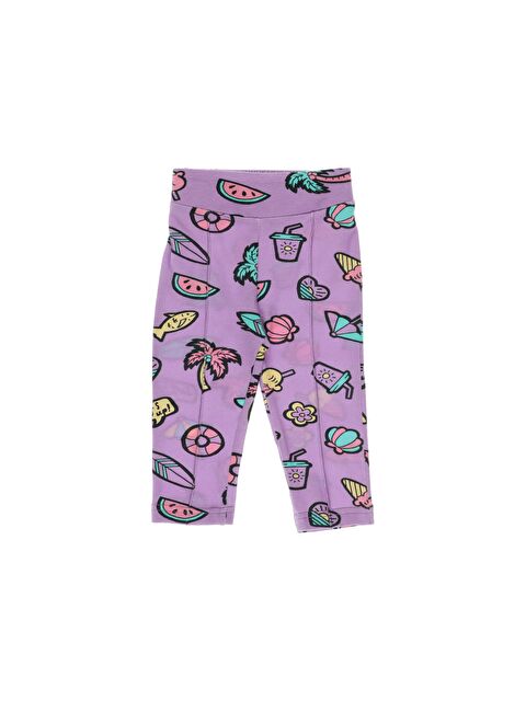 Panço Kız Çocuk Çok Renkli Desenli Tayt - S000270068-20042