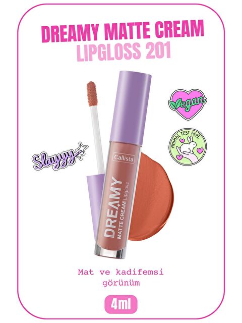 Callista Dreamy Matte Cream Mat Görünümlü Lipgloss 201 Choose Love - Nude - S000197026-26411